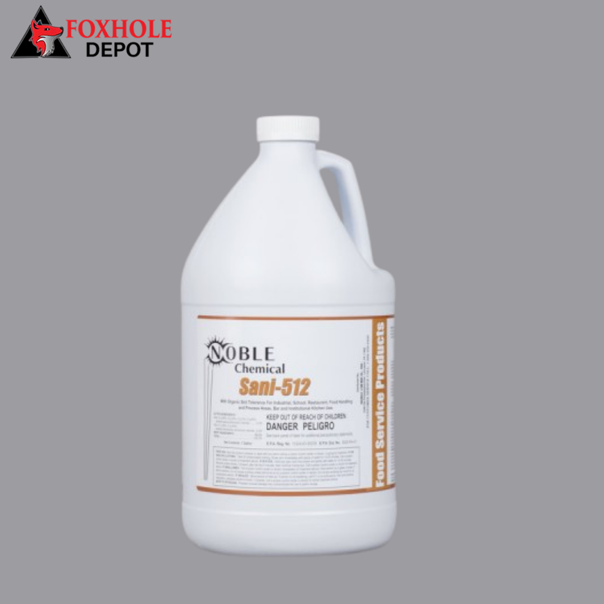 Noble Chemical Sani-512 1 Gallon / 128 oz. Sanitizer / Disinfectant