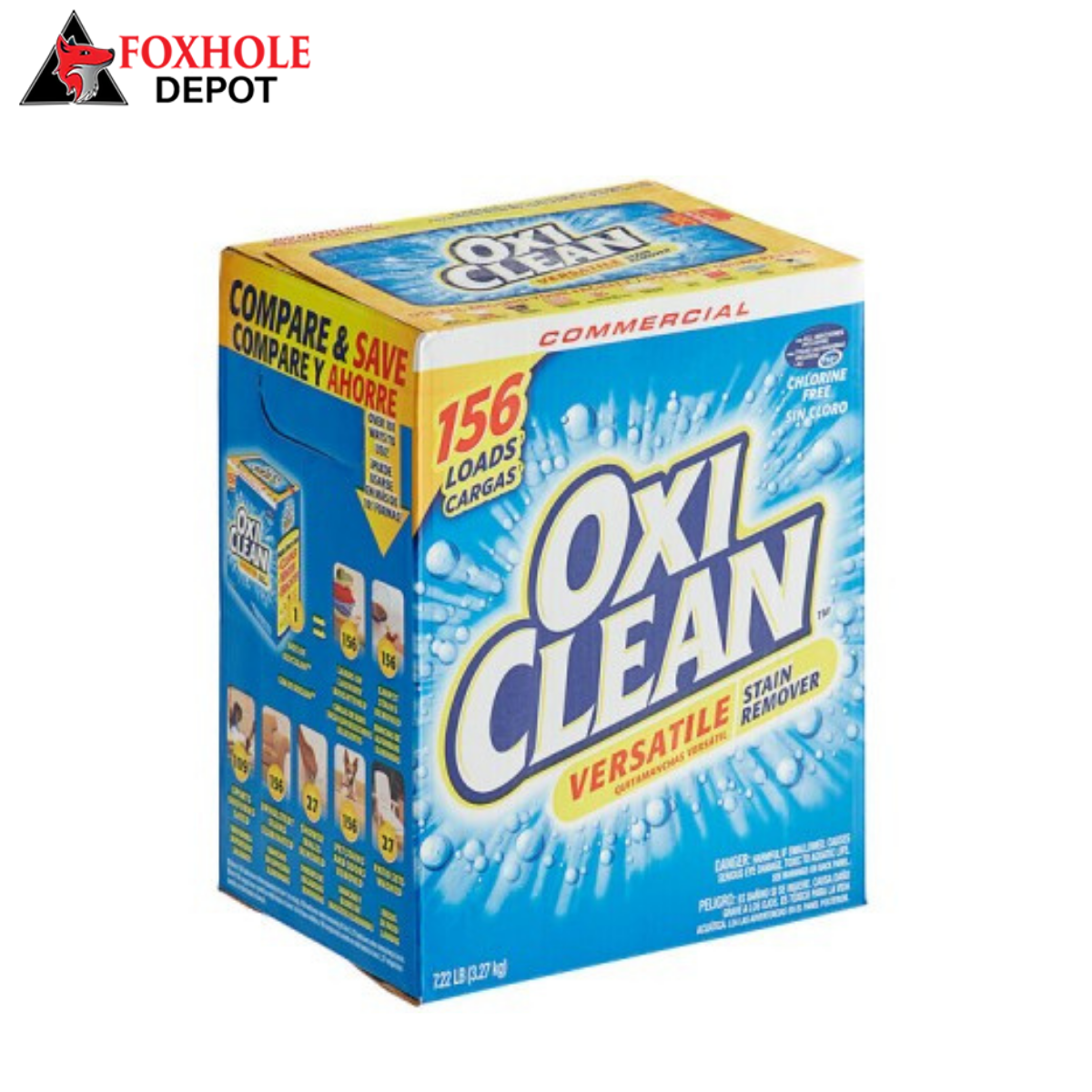 OxiClean 7.22 lb. / 115.52 oz. Versatile Stain Remover - 4/Case