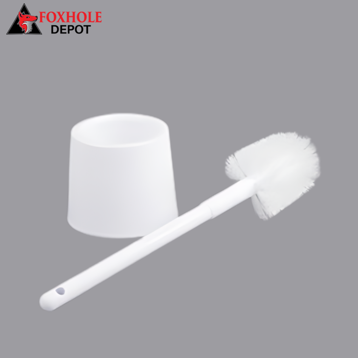 Scratchless Toilet Bowl Brush with Caddy