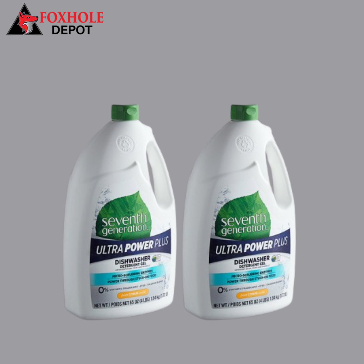 Seventh Generation 22929 65 oz. Ultra Power Plus Citrus Dishwasher Detergent Gel