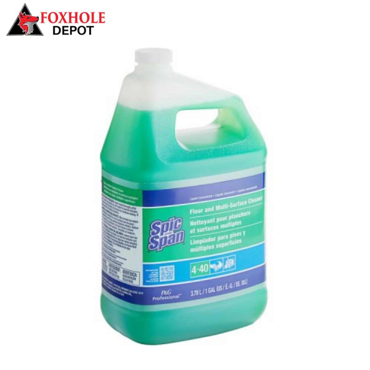 Spic and Span 02001 Floor and Multi-Surface Cleaner Concentrate 1 Gallon / 128 oz. - 3/Case
