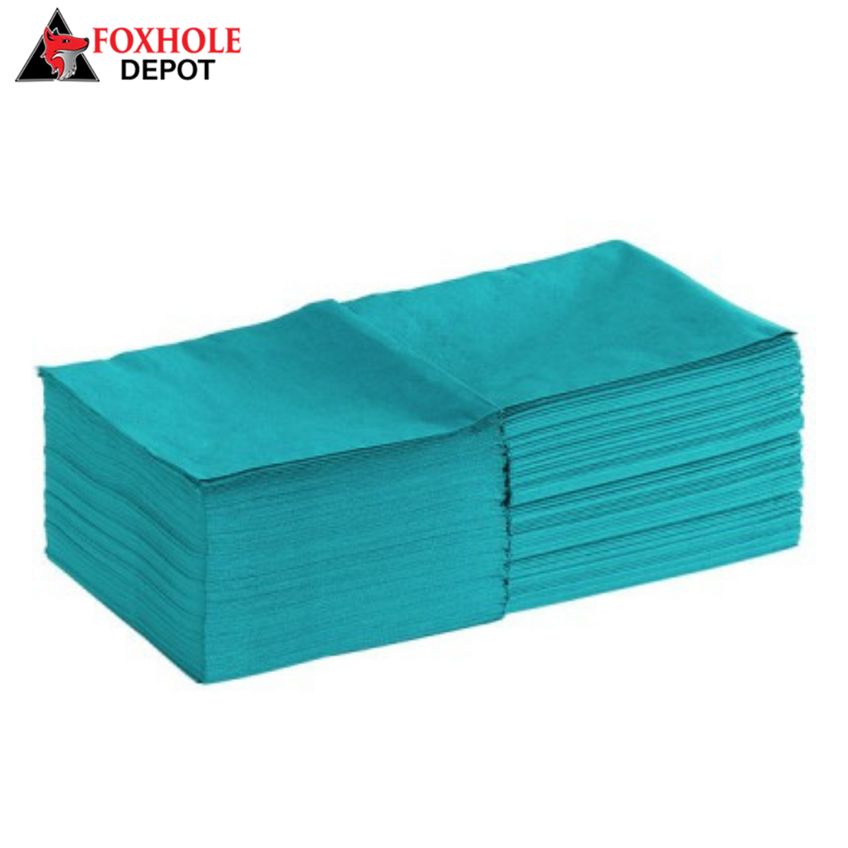 Teal 2-Ply Beverage / Cocktail Napkin - 1000/Case