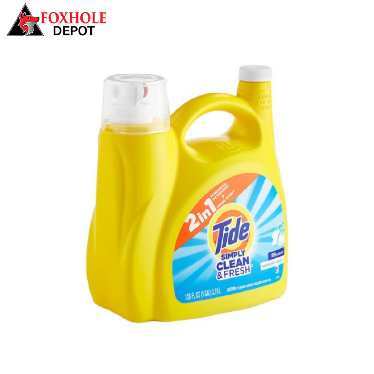 Tide 58710 128 oz. Simply Clean &amp; Fresh Berry Blossom Liquid Laundry Detergent - 4/Case