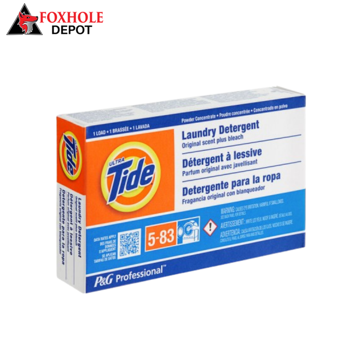 Tide Professional 08921 Coin Vend Laundry Detergent with Bleach Single Load Box - 156/Case