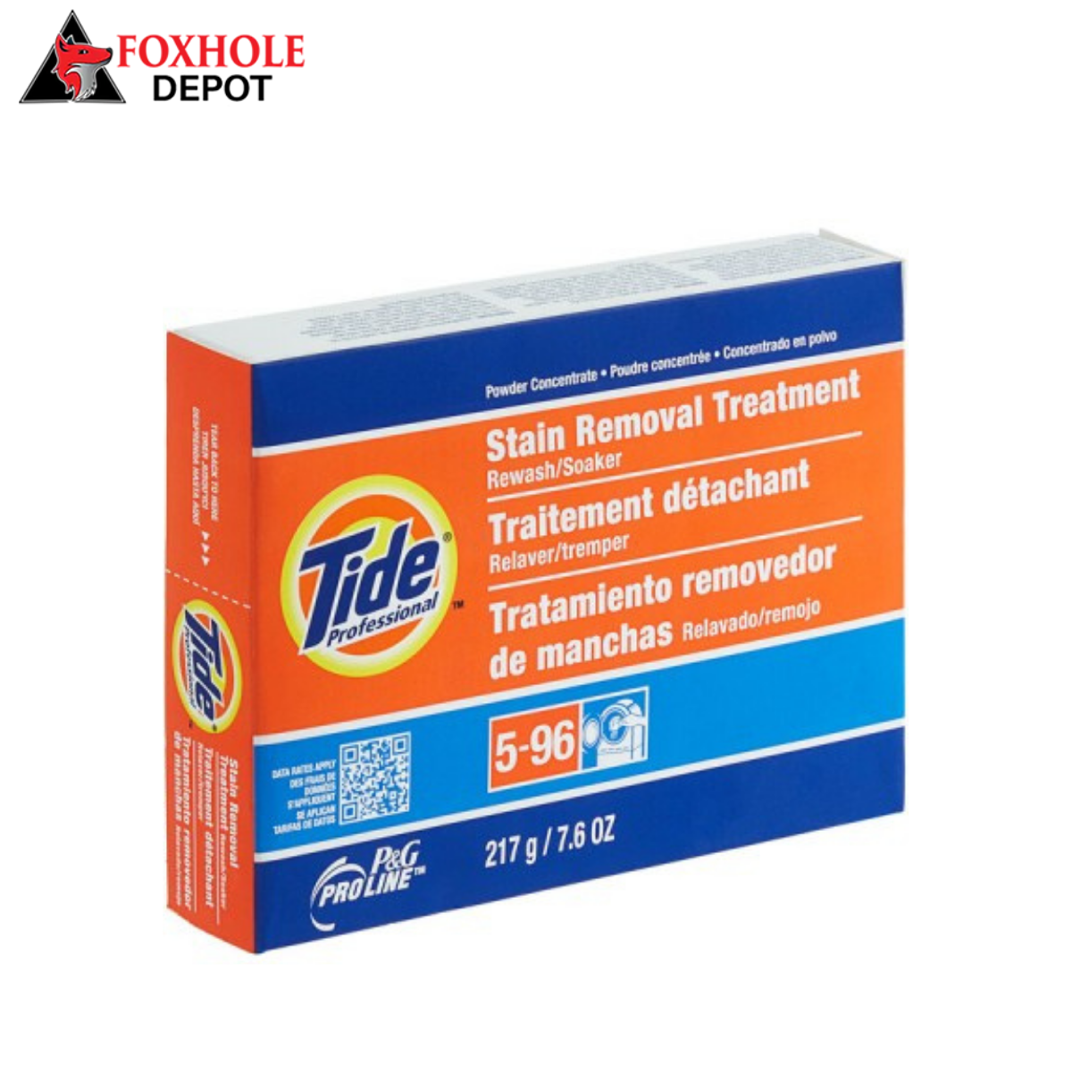 Tide Professional 51046 7.6 oz. Stain Removal Treatment Rewash / Soaker Powder - 14/Case