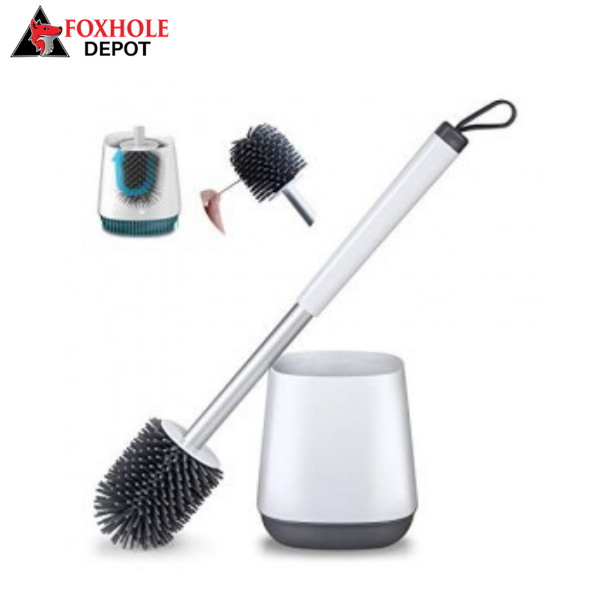 Toilet Bowl Cleaning Brush and Holder Set