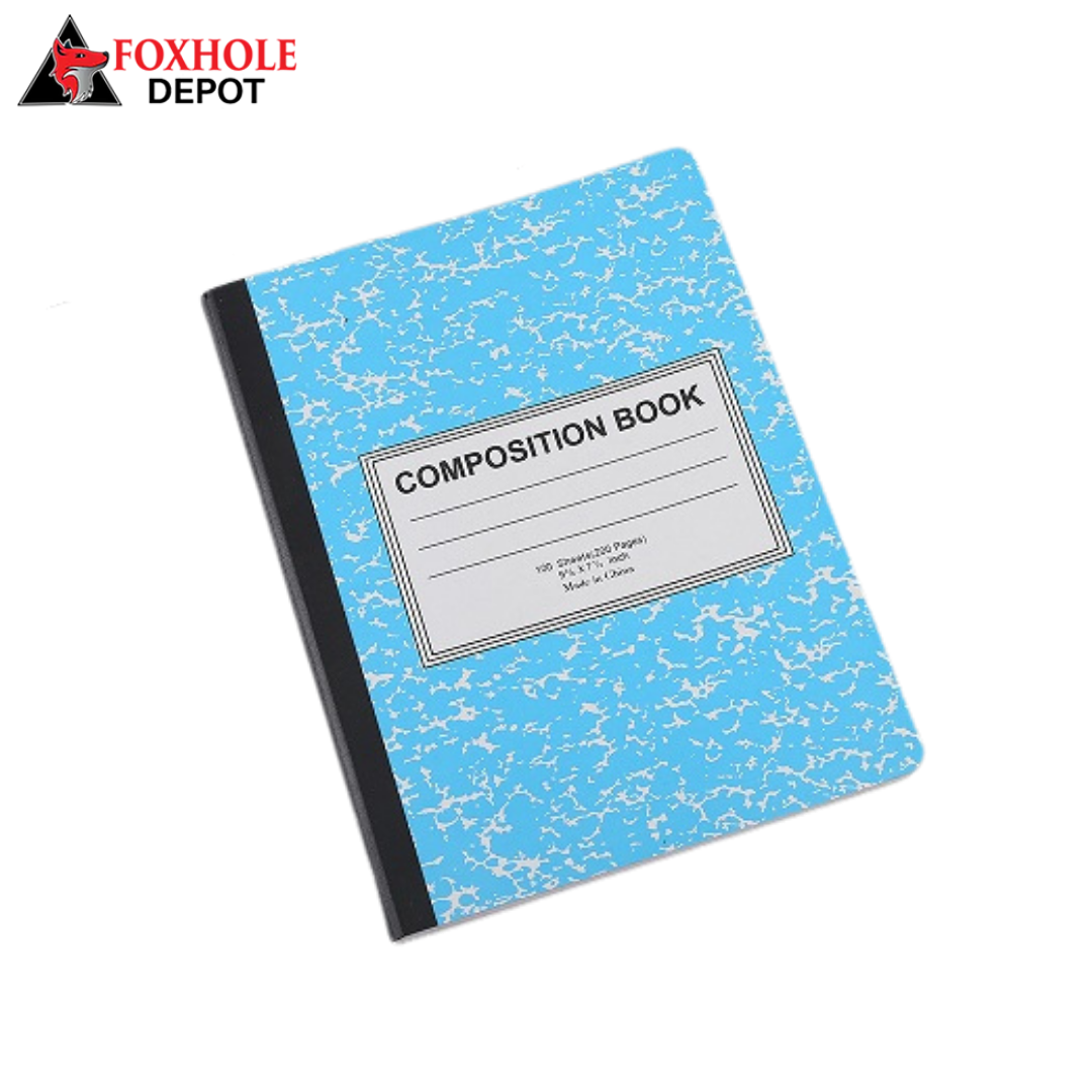 B5 Composition Book School Exercise Book Line Dairy Book Note Books 100 Sheets 200 Pages - 12/Pack - Blue