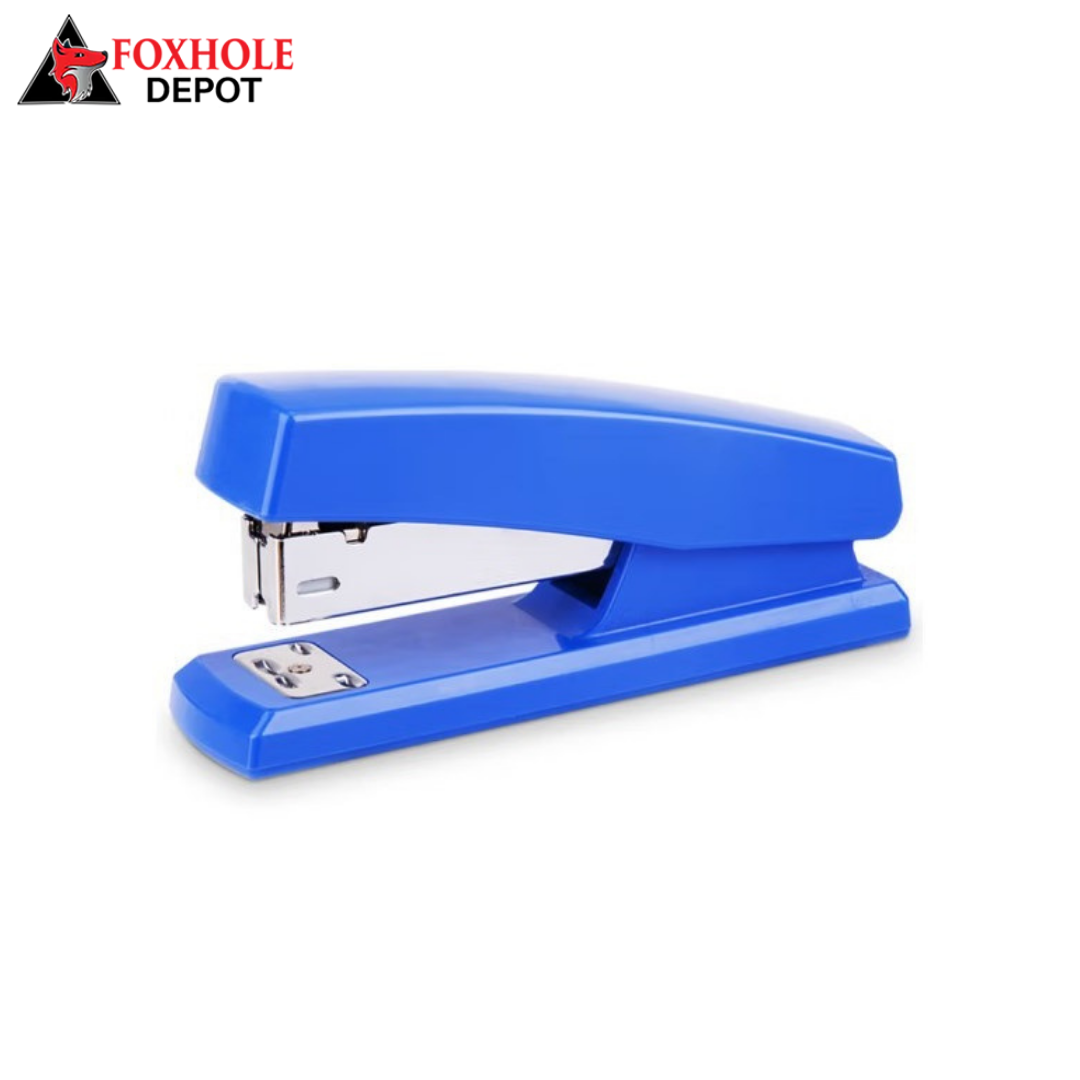 Half-strip Stapler, 25 Sheets Capacity - 100 Staple Capacity - Blue