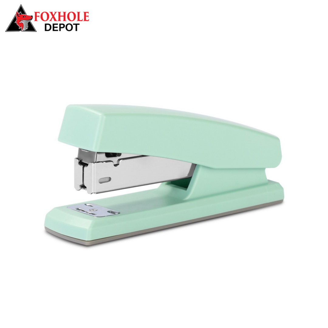 Half-strip Stapler, 25 Sheets Capacity - 100 Staple Capacity - Green