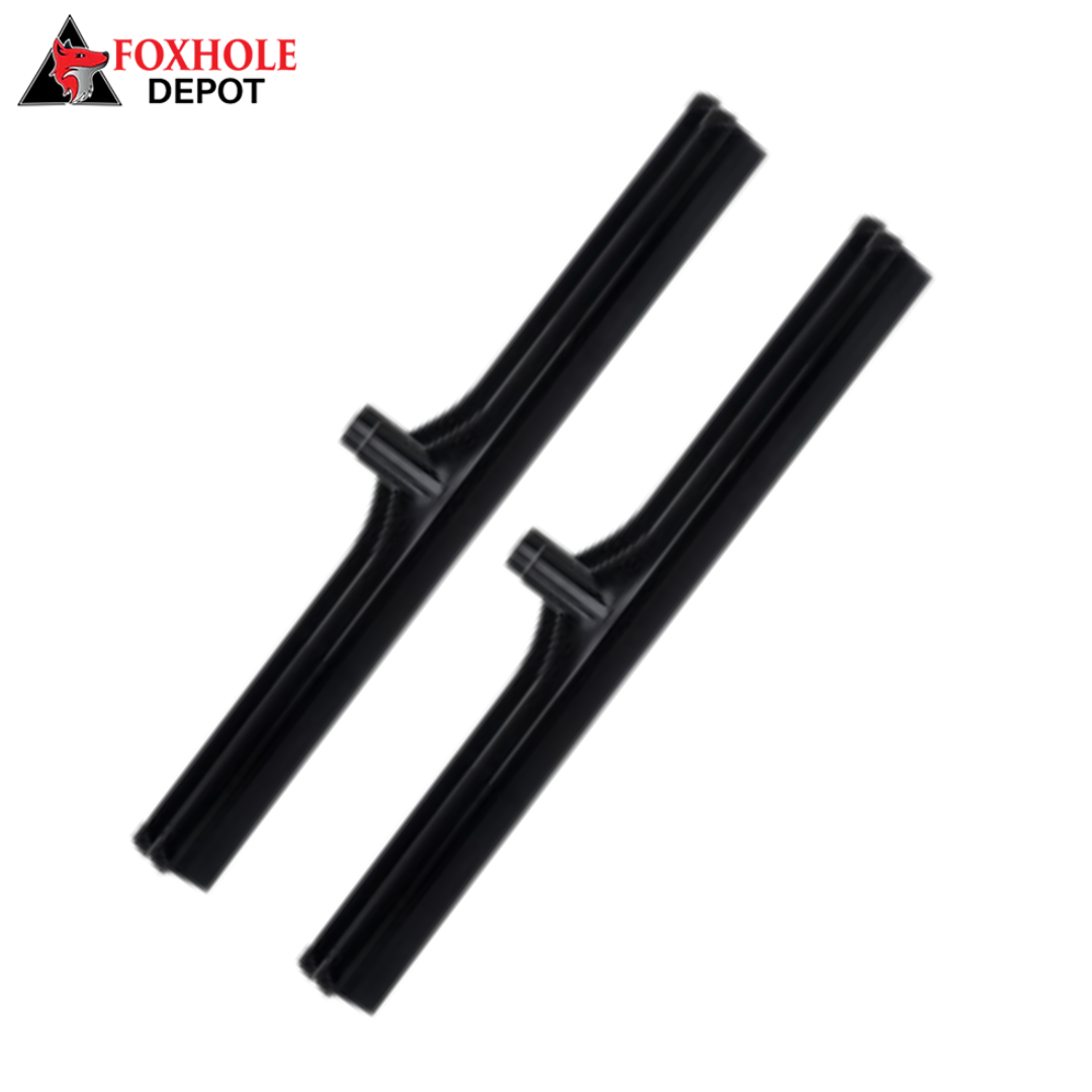 24" Single Blade Rubber Squeegee with Plastic Frame - Black