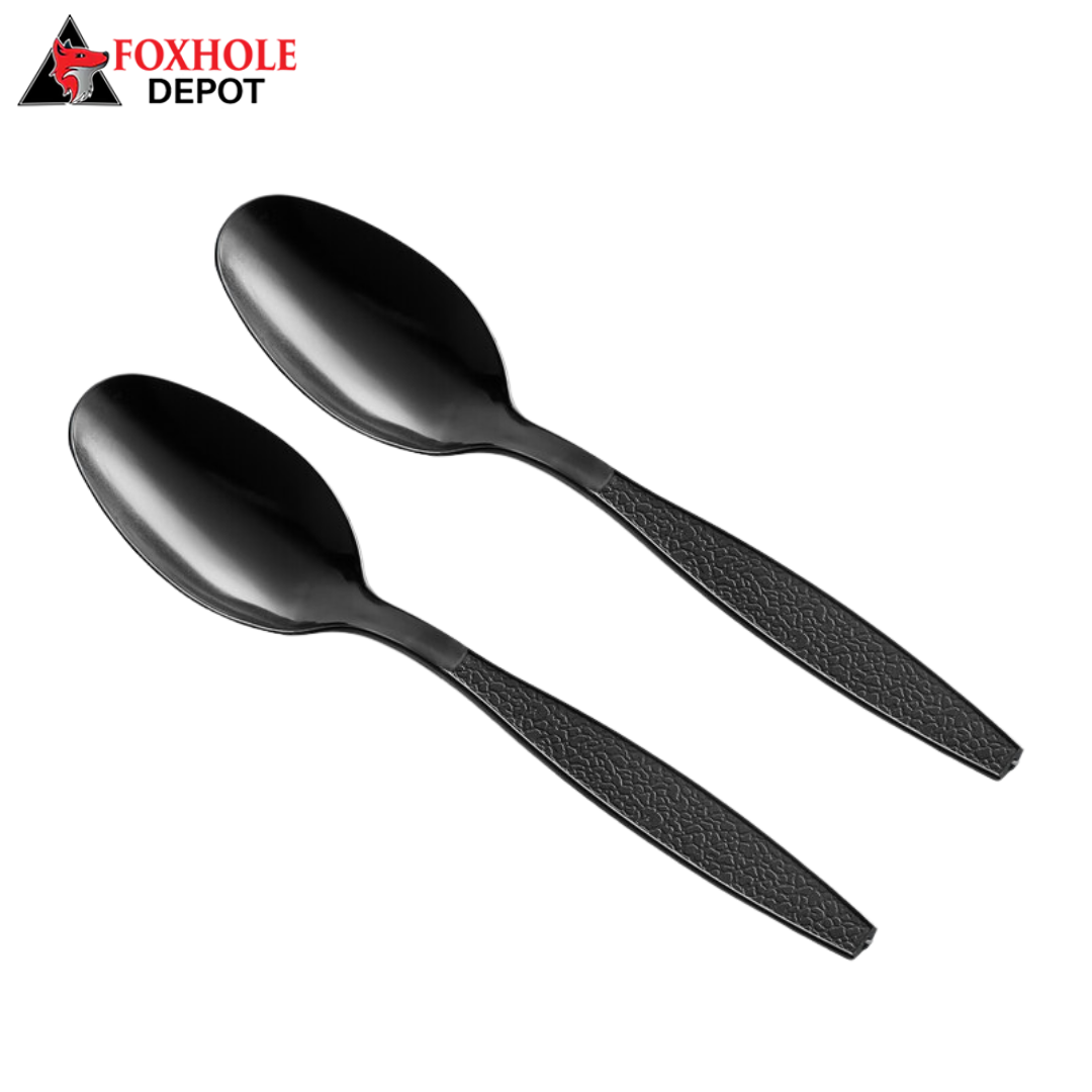 Heavy Weight Plastic Teaspoon – 1000/Case - Black