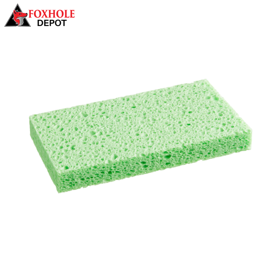 6" x 3 1/2" x 3/4" Cellulose Sponge - 6/Pack - Green