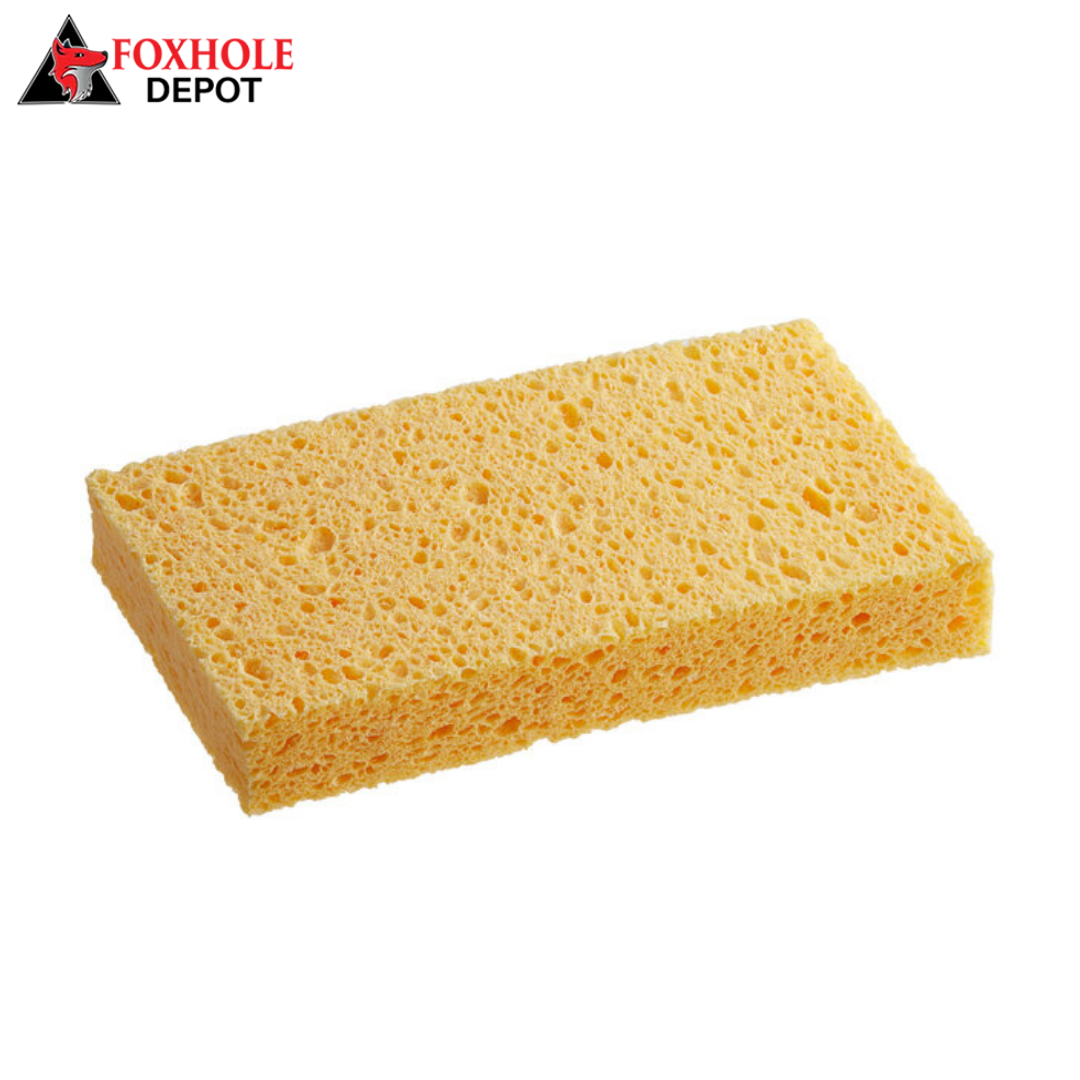 6" x 3 1/2" x 3/4" Cellulose Sponge - 6/Pack - Natural