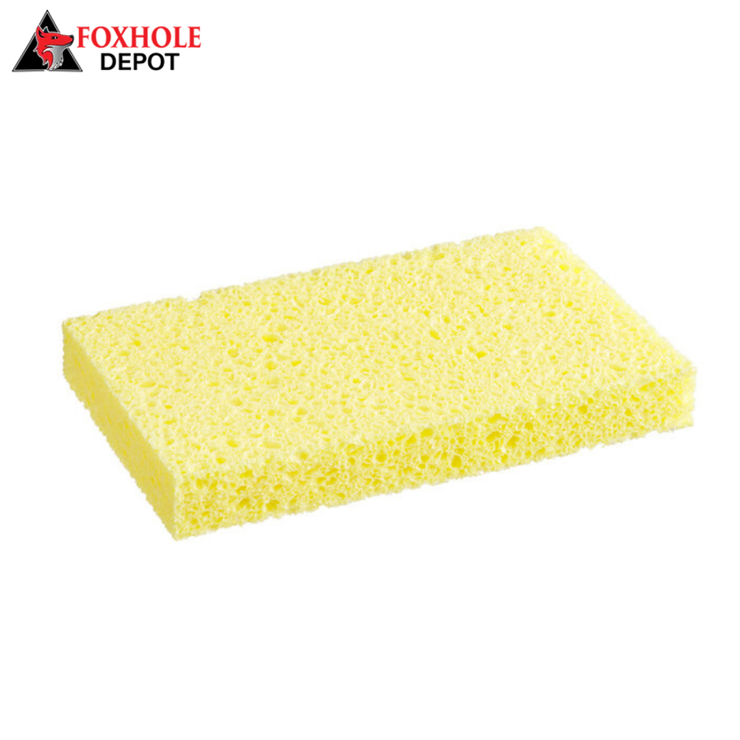 6" x 3 1/2" x 3/4" Cellulose Sponge - 6/Pack - Yellow