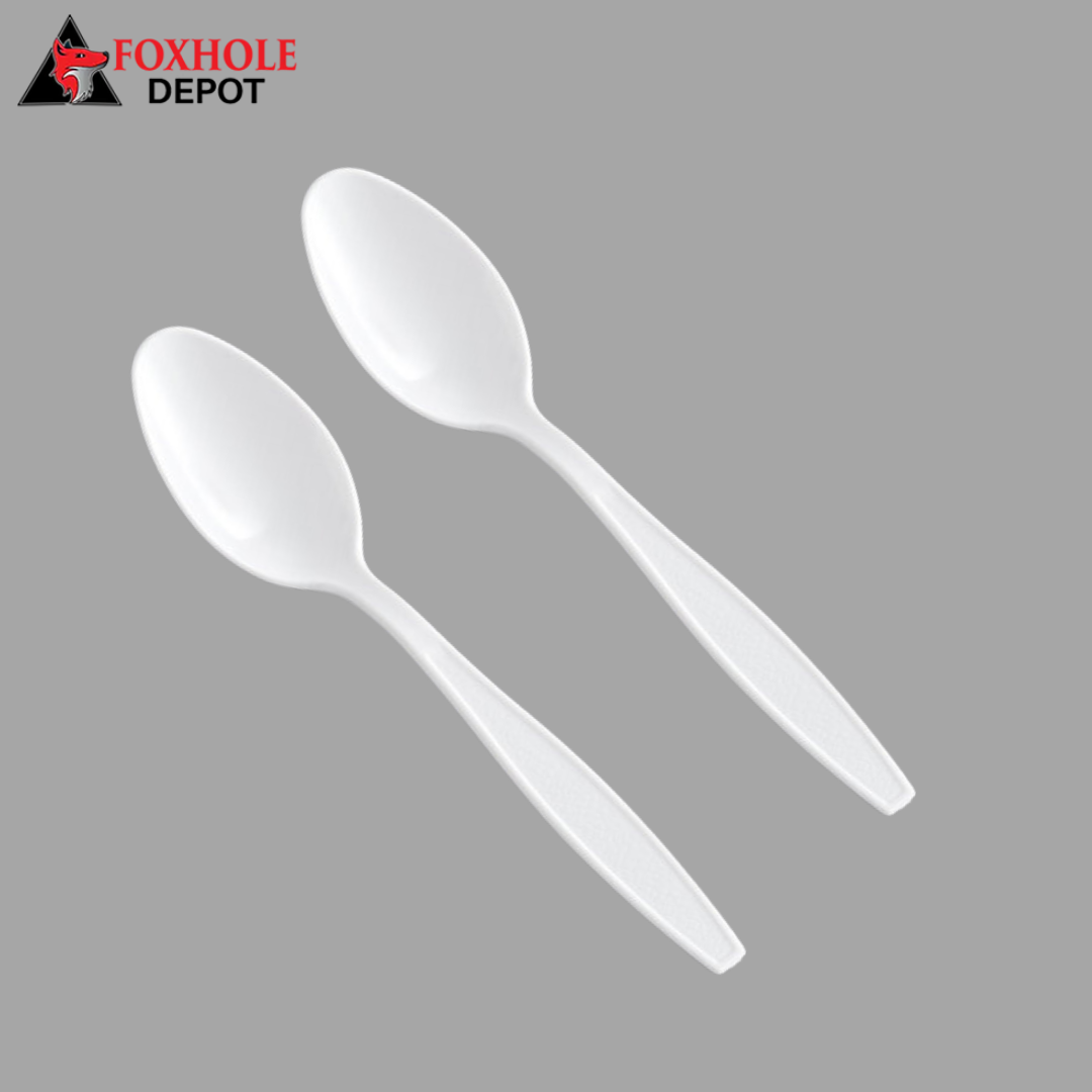 Heavy Weight Plastic Teaspoon – 1000/Case - White