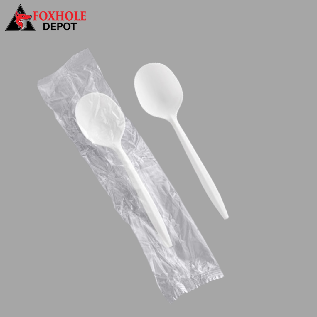 Individually Wrapped Medium Weight Plastic Soup Spoon – 1000/Case - White