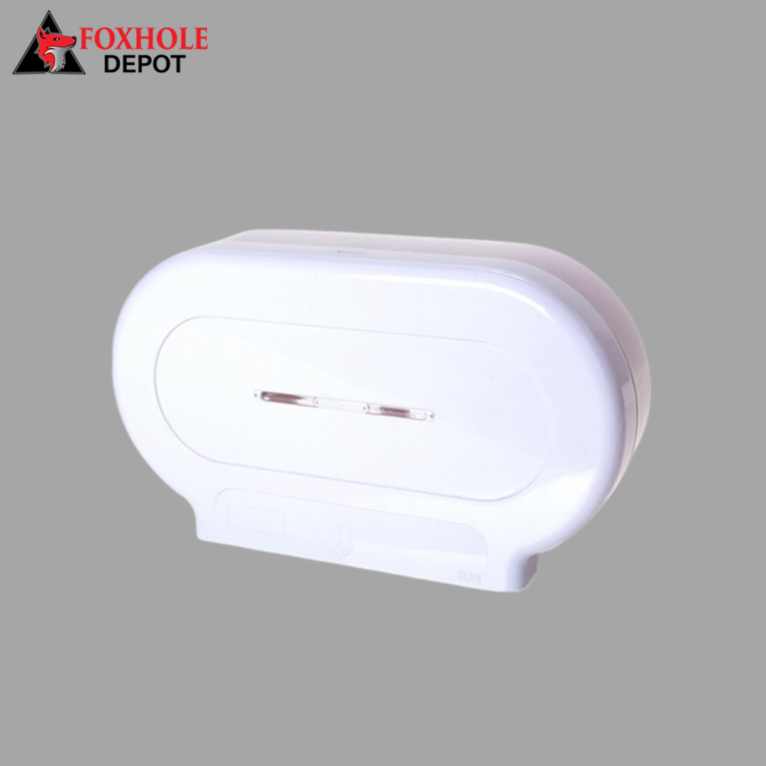 9" Double Roll Jumbo Toilet Tissue Dispenser - 4/Case - White