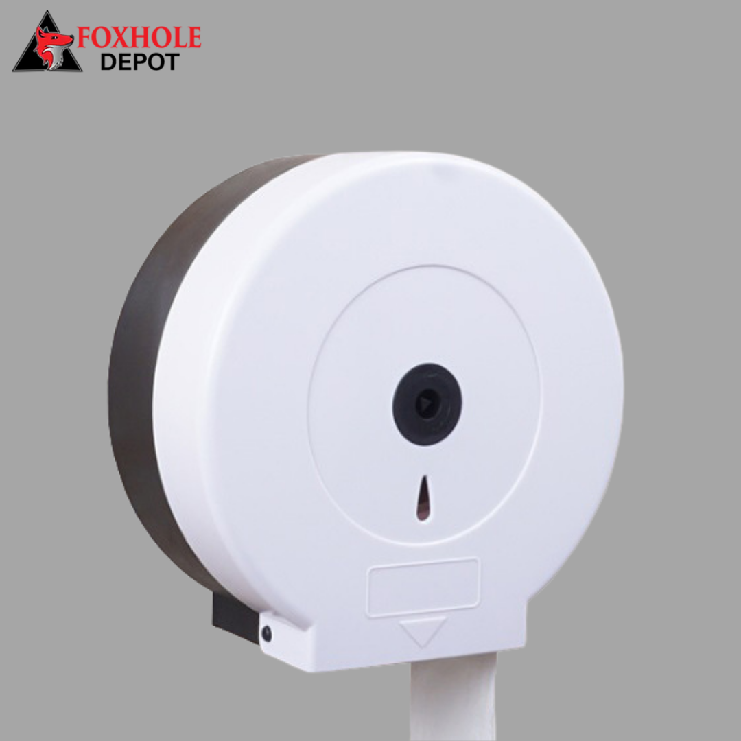 Jumbo 9" Single Roll Toilet Tissue Dispenser - 12/Case - White