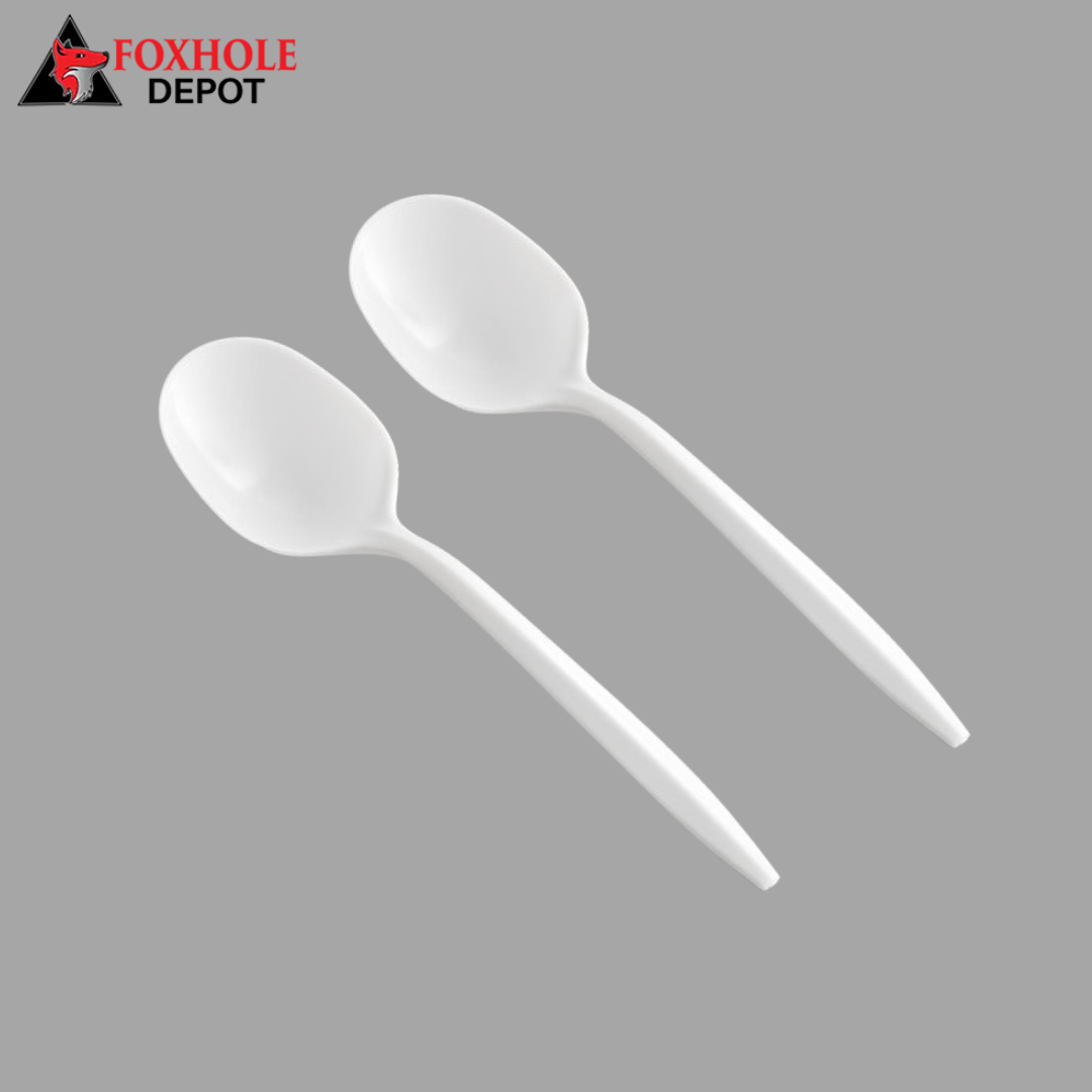 Medium Weight Plastic Soup Spoon – 1000/Case - White