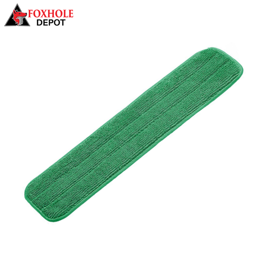 Microfiber Hook &amp; Loop Flat Mop Pad - Green