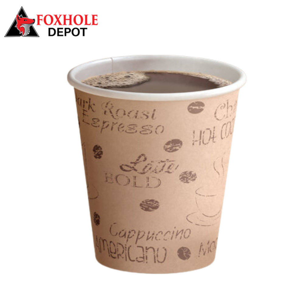 Choice 12 oz. Café Print Poly Paper Hot Cup - 1000/Case