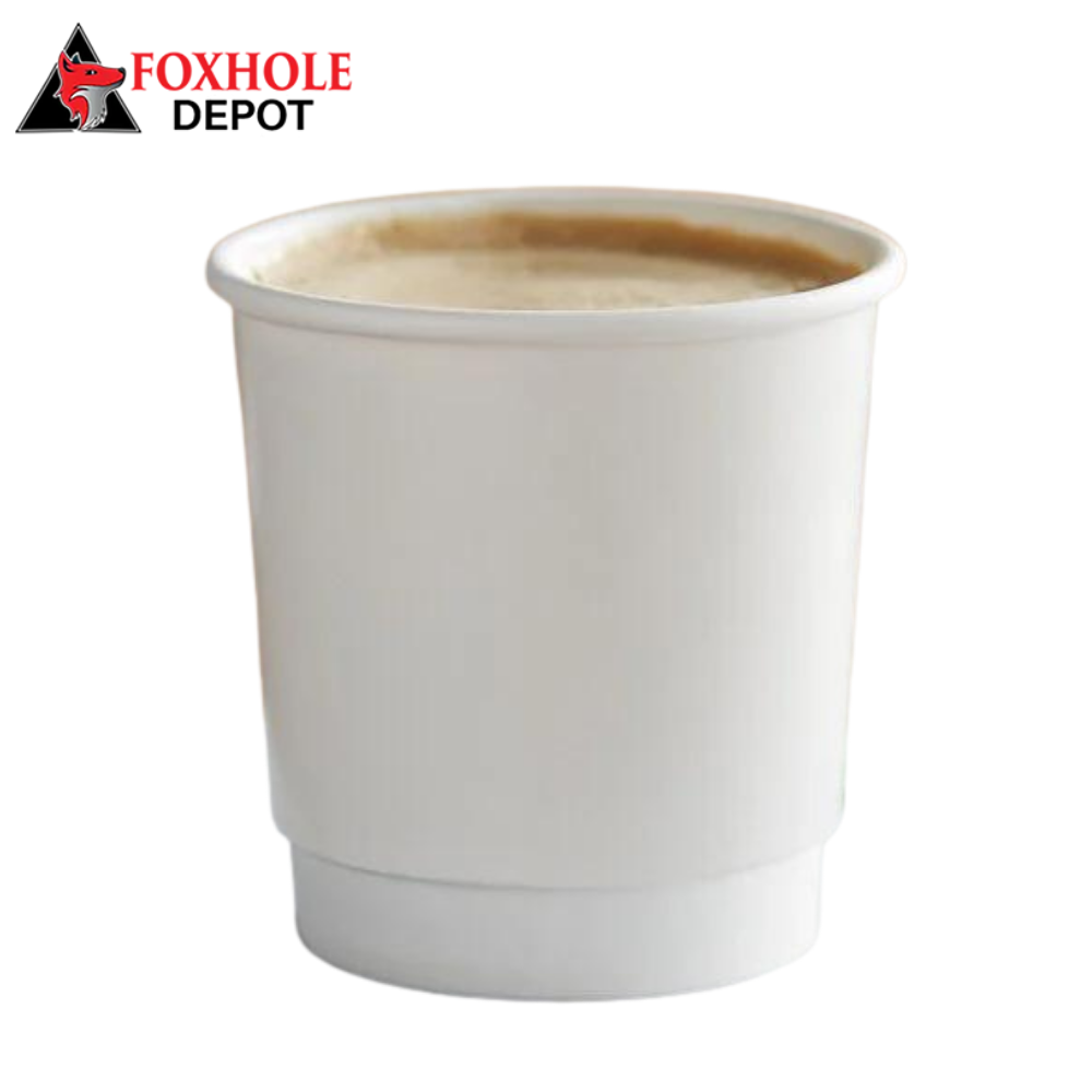 Choice 4 oz. White Smooth Double Wall Paper Hot Cup - 500/Case