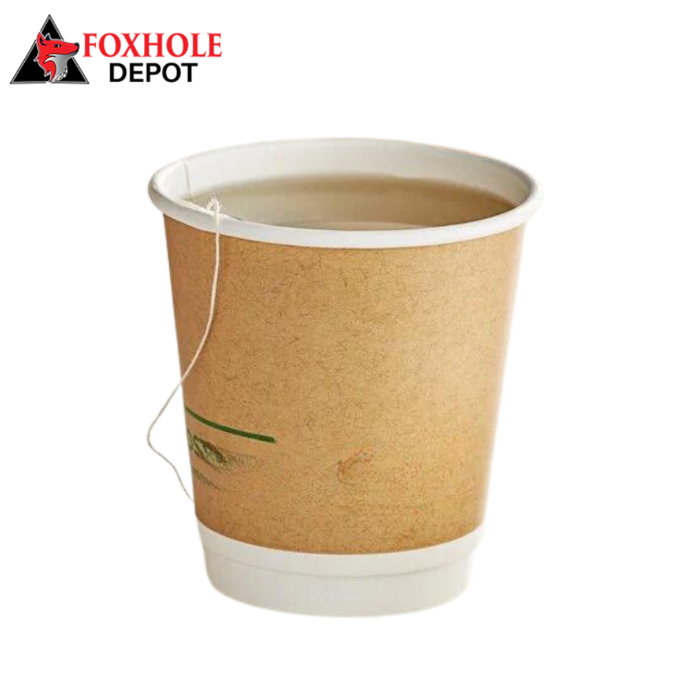 EcoChoice 10 oz. Smooth Double Wall Kraft Compostable Paper Hot Cup - 500/Case