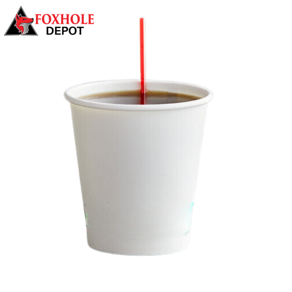 EcoChoice 10 oz. White Compostable Paper Hot Cup - 1000/Case