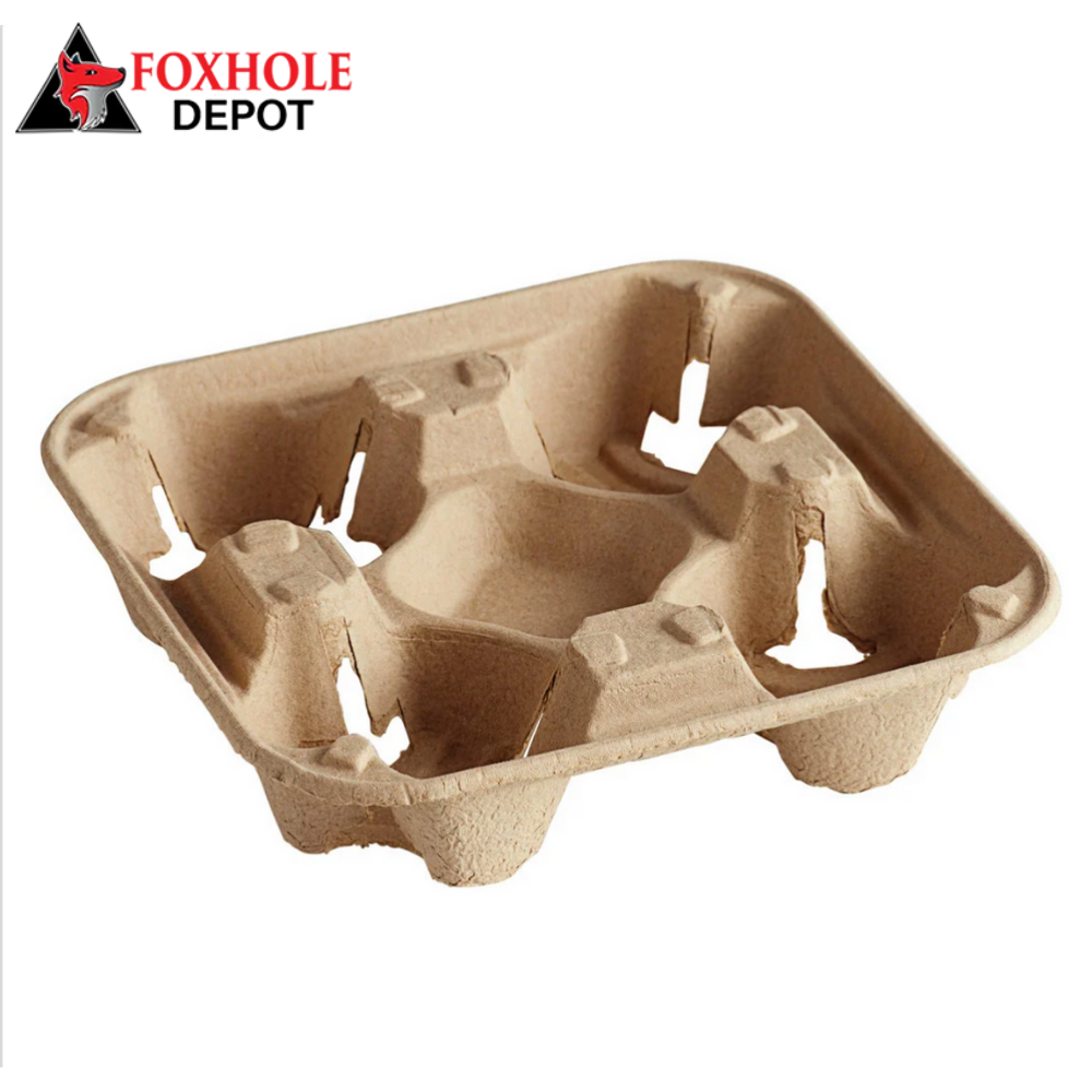 EcoChoice Pulp Fiber 2 Cup Carrier - 300/Case