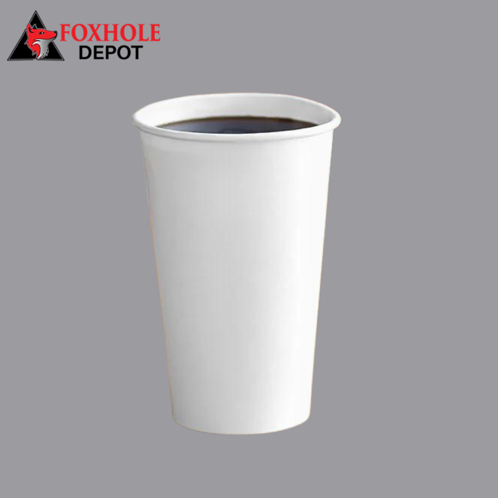 Solo 316W-2050 White Poly Paper Hot Cup - 16 oz. - 1000/Case